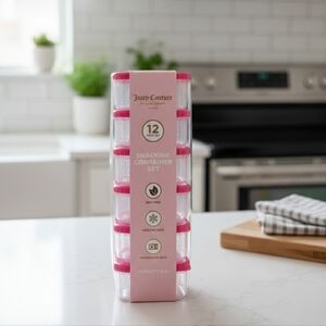Juicy Couture Pink 12-Piece Container Set